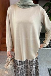 Lamelif Basic Sweat Bej