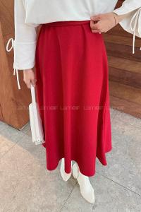 Lamelif Kaşe Etek Nar Çiçeği