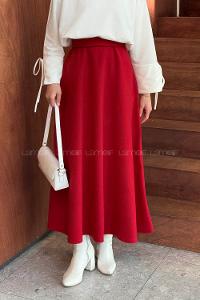 Lamelif Kaşe Etek Nar Çiçeği