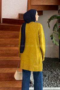 Oil Green Turtle Neck Long Arm Jumper