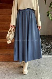 Lamelif Oysho Tesettür Etek Lacivert