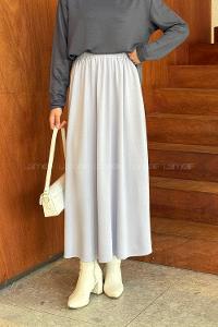 Lamelif Oysho Tesettür Etek Lila