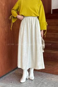 Stone Suede Flared Skirt Skirt