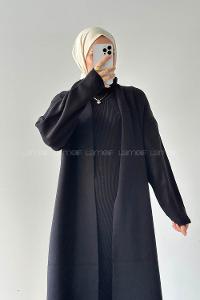 Lamelif Hırka-Elbise İkili Takım Siyah