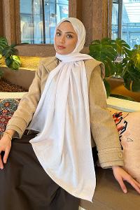 Lamelif Star Şal Beyaz