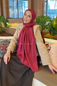 Lamelif Star Şal Bordo