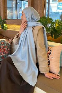 Lamelif Star Şal Buz Mavisi