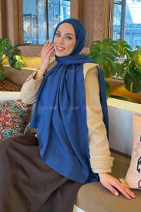 Lamelif Star Şal Gece Mavisi