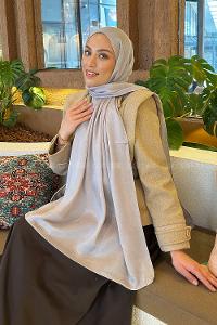 Lamelif Star Şal Gri