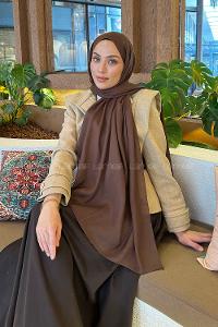 Lamelif Star Şal Kahverengi