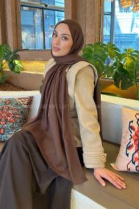 Lamelif Star Şal Kahverengi