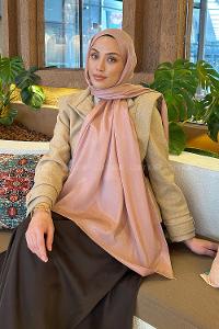 Soft Powder Cotton Straight Shawl