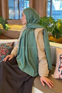 Lamelif Star Şal Yaprak Yeşili