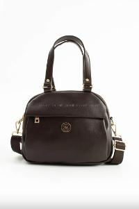 Lamelif Çok Gözlü El ve Omuz Çantası Geniş Hacim Fonsiyonel Bölmeli Çanta Acı Kahve