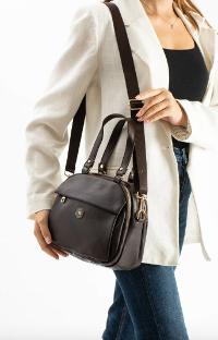 Lamelif Çok Gözlü El ve Omuz Çantası Geniş Hacim Fonsiyonel Bölmeli Çanta Acı Kahve