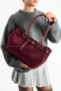 Lamelif Süet Kadın Bunzee Ocean Bordo