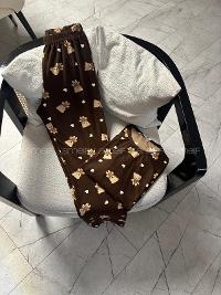 Lamelif Ayıcık Baskı Detaylı Pijama Takımı