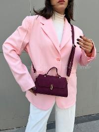 Claret Red Without Accessories Skin Hand Bag Arm Bag Bag