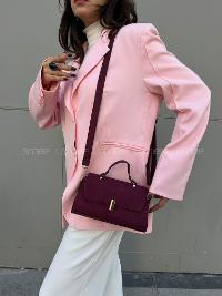 Claret Red Without Accessories Skin Hand Bag Arm Bag Bag
