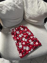 Lamelif Milan Kumaş Love Baskılı Pijama Altı