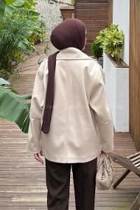 Lamelif Fleto Cep Kaban Krem