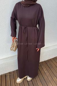 Lamelif İki İplik Oysho Elbise  Acı Kahve