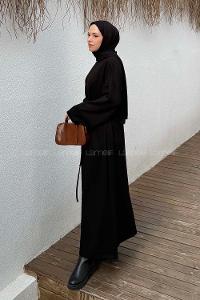 Lamelif İki İplik Oysho Elbise  Siyah