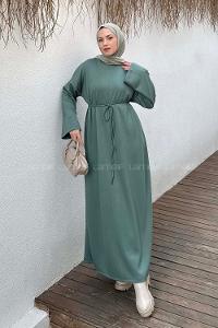 Lamelif İki İplik Oysho Elbise  Yeşil