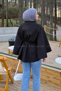 Lamelif Kemerli Panço Siyah