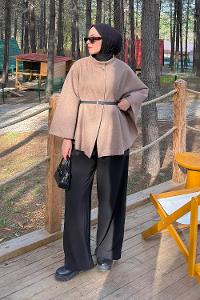 Lamelif Kemerli Panço Soft Kahve