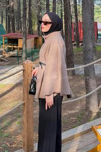 Lamelif Kemerli Panço Soft Kahve