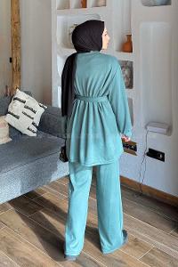 Lamelif Oysho Bağlama Detaylı İkili Takım Çağla Yeşili