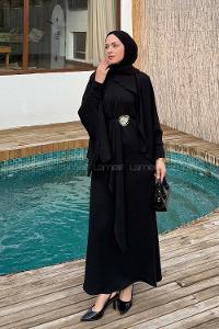 Lamelif Pelerin-Jile İkili Takım Siyah