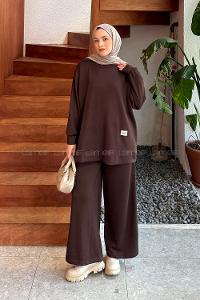 Lamelif Armalı Basic Oysho Takım Acı Kahve