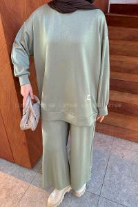 Lamelif Armalı Basic Oysho Takım Çağla Yeşili