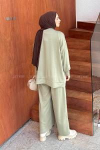 Lamelif Armalı Basic Oysho Takım Çağla Yeşili