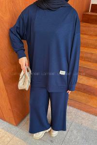 Lamelif Armalı Basic Oysho Takım Lacivert