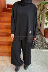 Lamelif Armalı Basic Oysho Takım Siyah