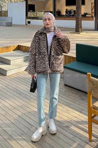 Soft Brown Normal Neck Long Arm Coat