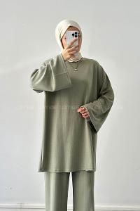 Lamelif Oysho Pantolonlu Takım Mint Yeşili