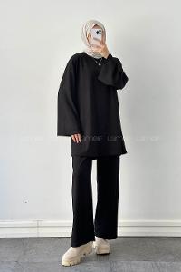 Lamelif Oysho Pantolonlu Takım Siyah