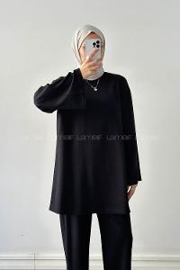 Lamelif Oysho Pantolonlu Takım Siyah