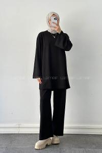 Lamelif Oysho Pantolonlu Takım Siyah