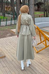 Lamelif Scuba Etekli İkili Takım Haki