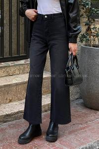 Lamelif Kesik Paça Jean Füme