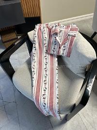 White Crew Neck Long Arm Without Accessories Combed Fabric Regular Trousers Comfortable Suit