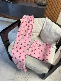 Powder-2 Crew Neck Long Arm Without Accessories Combed Fabric Regular Trousers Comfortable Suit