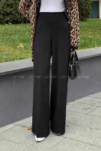 Lamelif Bol Kesim Pantolon Siyah