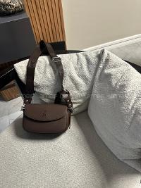 Bitter Brown With Zipper Skin Hand Bag Bag