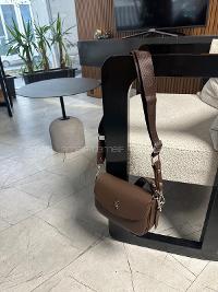 Bitter Brown With Zipper Skin Hand Bag Bag